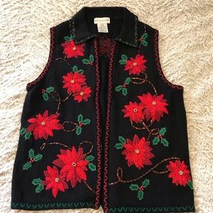 Vintage Christmas Vest Ugly Sweater Tacky Holiday